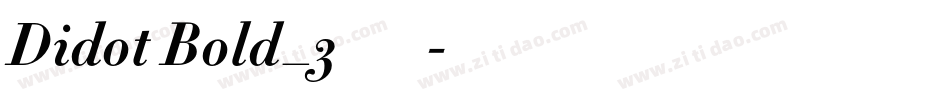 Didot Bold_3手机版字体转换